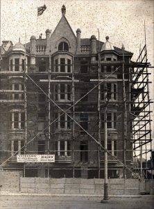 Ruthven Mansions during 1911 - First stage construction. Photo credit SA State Library
